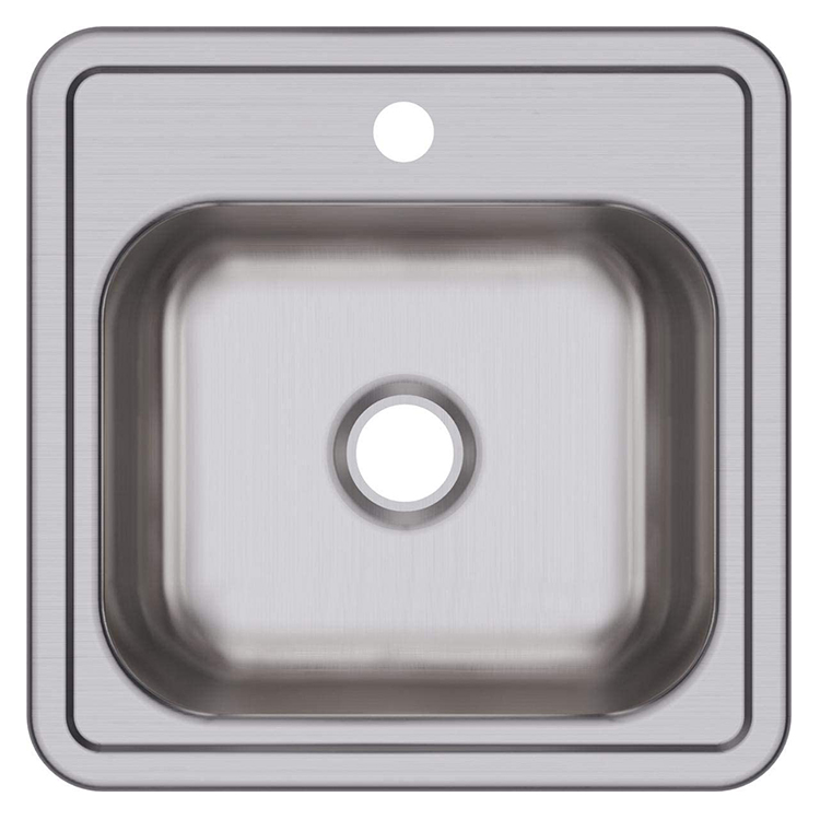 KMan KMT15 Single Bowl Drop-in Topmount Stainless Steel Bar Sink Kitchen Sink